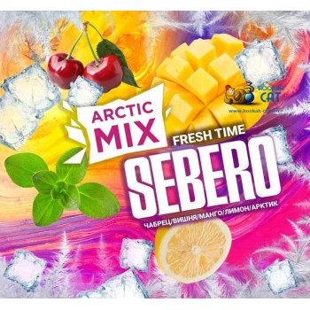 Табак для кальяна Sebero Arctic Mix Fresh Time (Себеро Арктик Микс Фреш Тайм - Чабрец, Вишня, Манго, Лимончелло, Арктик) 100г - фото 1